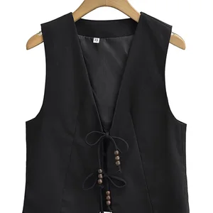 Willshela-Boncuklu Kolsuz Kadın Dantel ceketi, Yelek, V Yaka, kolsuz bluz, Şık, Kadın, Mont, Ordu Yeşili, Moda ve Vintage 2 Numaralı askeri yeşil kadın tişörtünün en iyi 10 satışı