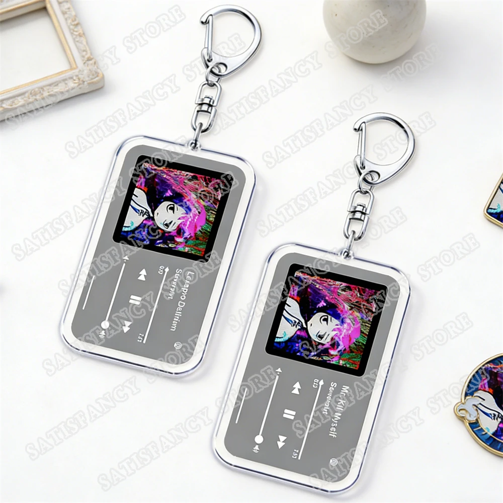 All Sewerslvt Breakcore Anime Music Keychains for Women Accessories Bag Mr. Kill Myself Newlove Song Keying Jewelry Fans Gifts