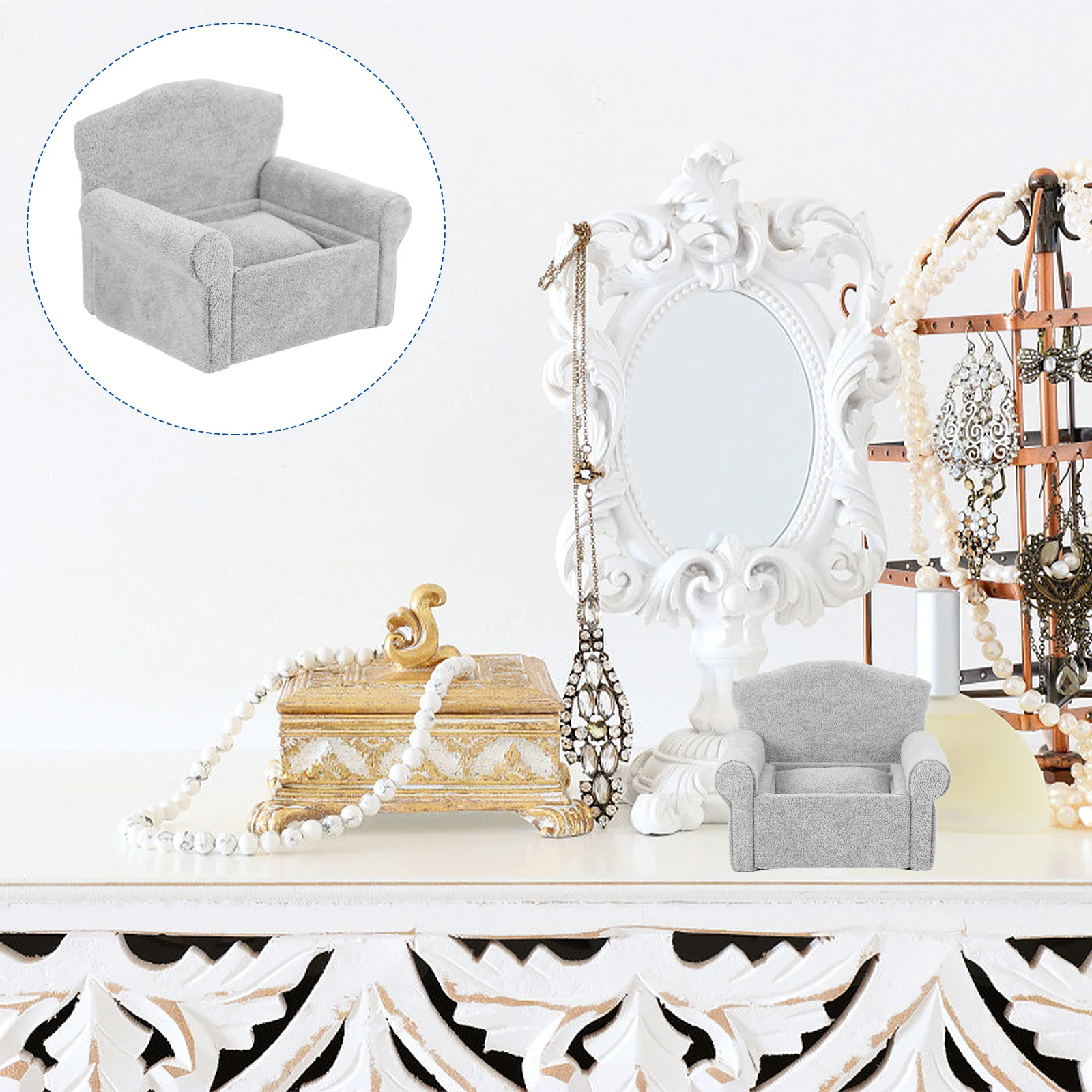 

Wooden Jewelry Box Storage Rack Watch Display Organizer Bracelet Holder Necklace Stand Sofa Shape Bangle Rack Jewelry Packaging