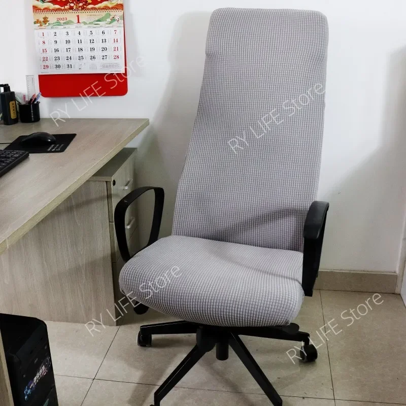 Funda elástica a prueba de polvo para silla de oficina, cubierta para asiento de ordenador, funda para sillón