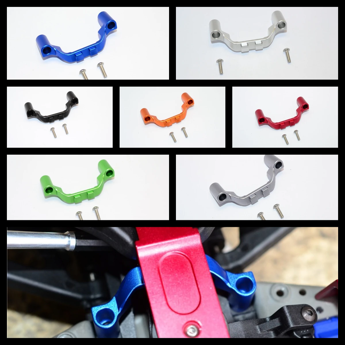 

GPM ALLOY FRONT GEAR BOX PROTECTOR MOUNT WITH SCREWS For TRAXXAS REVO