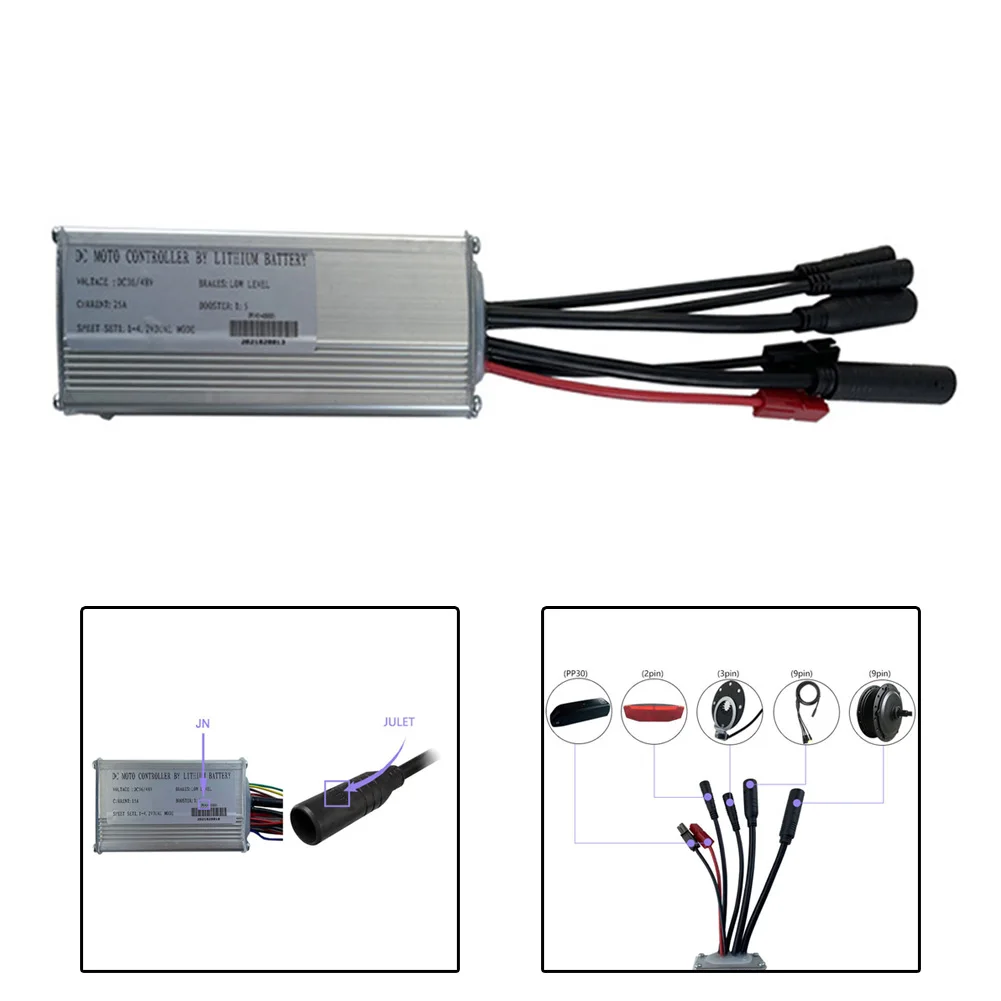 JN 25A Controller for Ebike, Waterproof, 36V48V, 500W750W Brushless Hub Motor, Stable and Efficient, Fine Workmanship