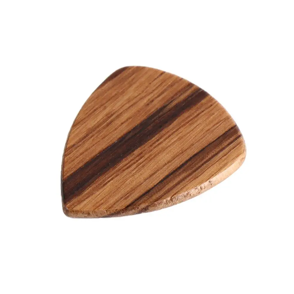 For Hearted Shape Red Black Sandalwood Guitars Accessories Acoustic Pick Wooden Guitar Pick Finger Guitar Pick