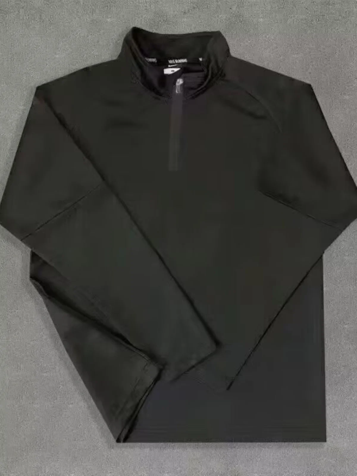 Men's Training Clothes Half Zipper Quick Dry Long Sleeve Running Fitness Sportswear Windproof Outdoor Running T-Shirt