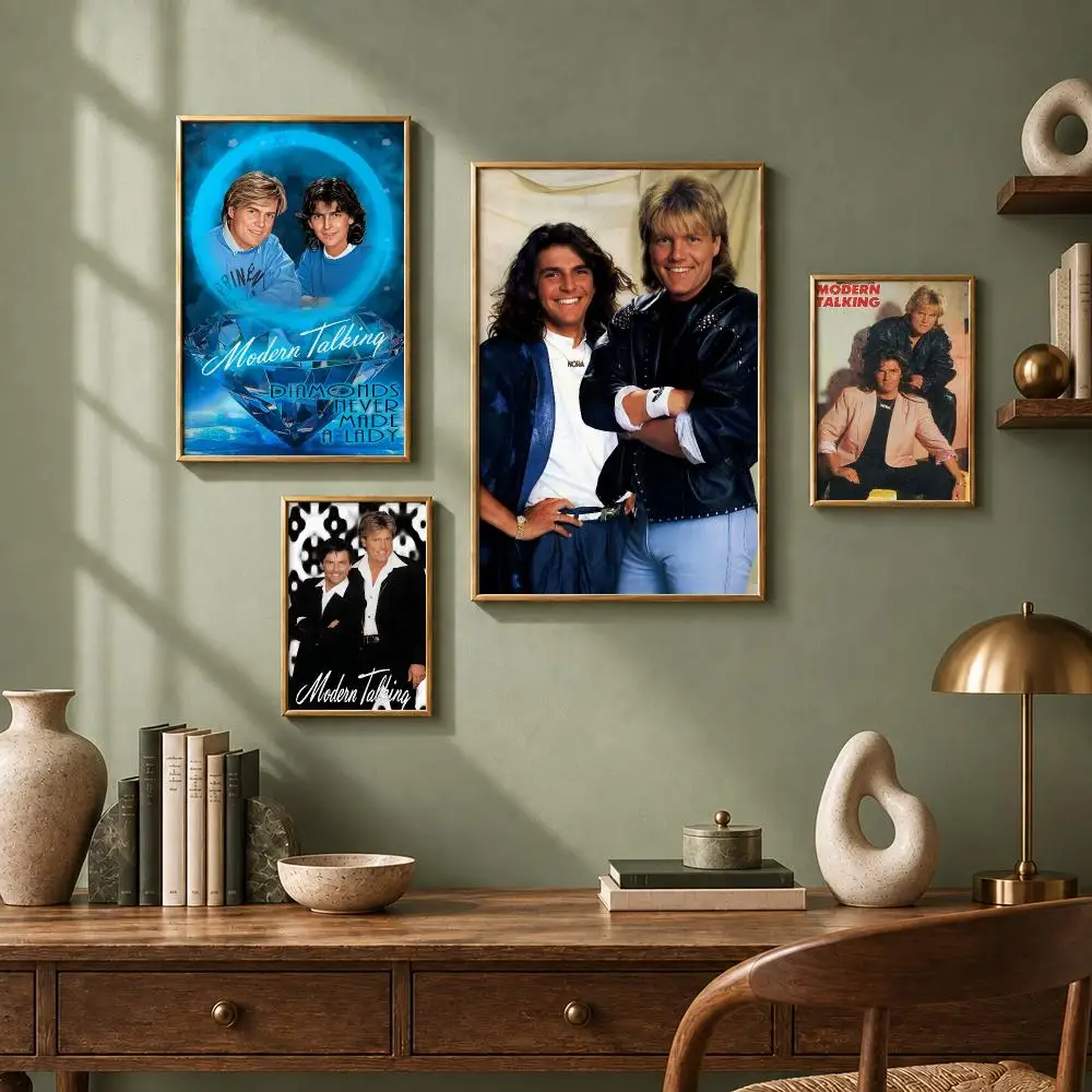 Retro Band M-Modern TalkingS Poster HD Self-Adhesive No Residue After Removal Ideal for All Kinds of Wall Decor