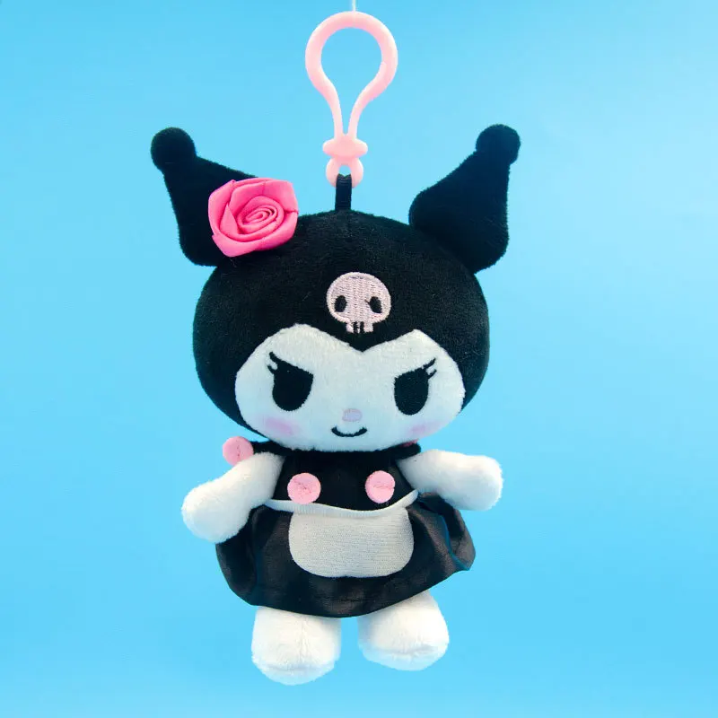 Hello Kitty ma mélodie Kuromi Kawaii dessin animé en peluche poupée pendentif Anime Sanrio fille coeur mignon en peluche sac à dos porte-clés filles cadeau