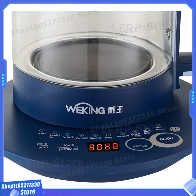 Electric Glass Kettle Multi Functional Health Pot for Office Home Tea Stew Soup Insulation Boiler Smart Temperature Control