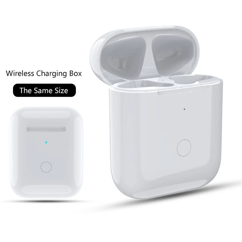 Custodia Di Ricarica Per AirPods Pro 1 E 2 – Wireless Qi, USB-C E Lightning, Batteria 670mAh, Colore Bianco