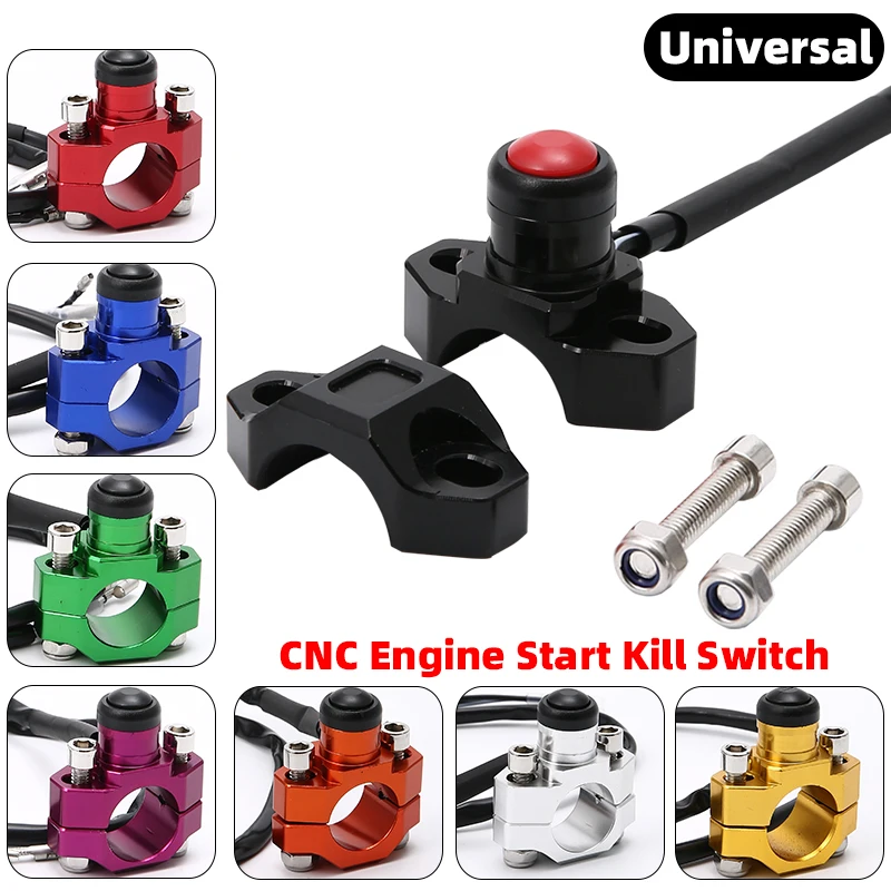 

Universal CNC Start Kill Switch Engine For KTM HONDA YAMAHA YZF WRF EXC XCF CRF 230F 125-530 Motorcycle Dirt Bike ON OFF Button