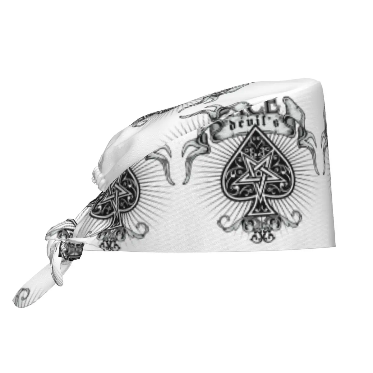 Ace Of Spades Goth Working Cap Surgical Hats Heavy Metal Punk Rock Music Skullies Operating Room Cap Operator Hats Lab Works Hat