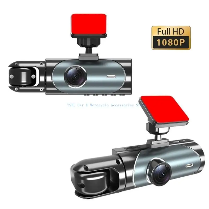 

L5BC Triple Camera Car Dashcam with 4K Front Lens, High Resolution Features, Face Recognition, and Collision Warning Systems