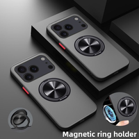 For Apple iphone 17 Pro Max 17 Air Case Hard PC Ring Stand magnetic Protective Back Cover For iphone 17 16 15 14 13Pro Max Shell