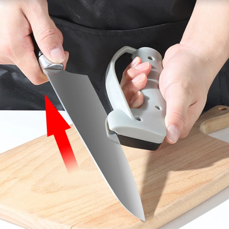 Portable Manual Kitchen Knife Sharpener Efficient Whetstone Tool for Household Blade Maintenance