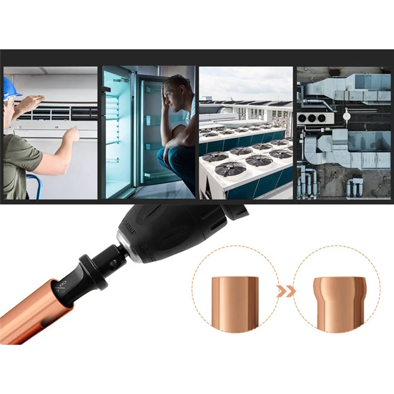 

A76K 6PCS Triangular Handle Tube Expander Air Conditioner Copper Tube Expanding Tool Triangular Handle Tube Expander Set
