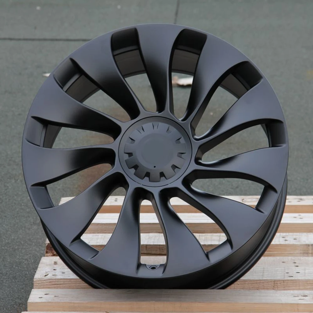 5x114.3 19-20 Inch Satin Black Alloy Passenger Car Wheels Rims for Tesla Model Y