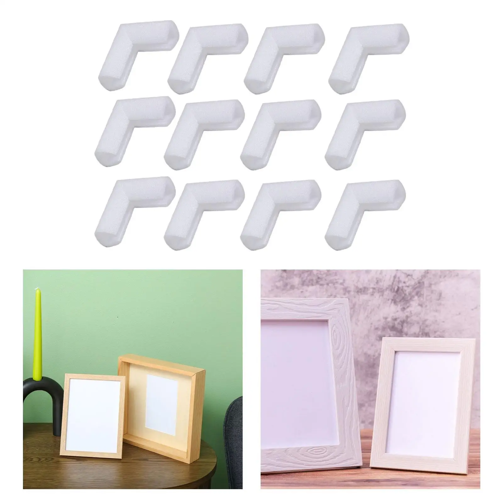 12 Pieces Foam Protection Corners,Ship Supplies Corner Protectors,Cushioning Foam Conner Edges Guard,for Frame,TV,Moving