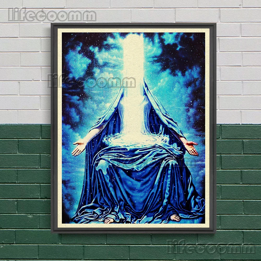 The Evil Spirit And Hecate,Goddess Of The Black Moon Vintage Wall Art Ghost Story,Witch,Witchcraft Art Poster Print Home Decor