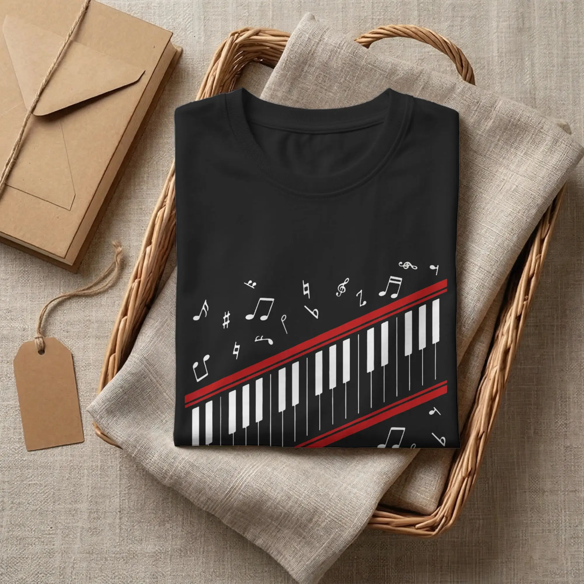 Awesome Piano Beat it Music Cosplay Costume T-Shirt for Men Crewneck Cotton T Shirt  Short Sleeve Tees Classic Clothing