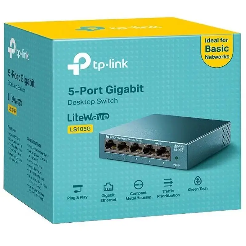 

TP-LINK Gigabit network switches LS105G, 108G, LS1005G, 1008G, unmanaged LITEWAVE