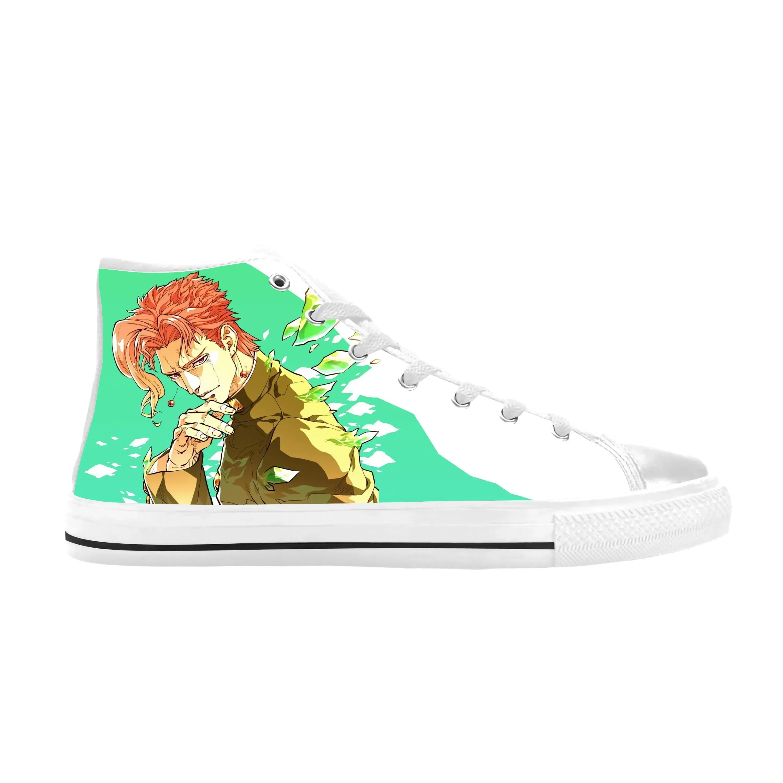 

Повседневная тканевая обувь в стиле аниме Jojo Bizarre Adventure Kakyoin Noriaki, удобные дышащие кроссовки с 3D принтом для мужчин и женщин