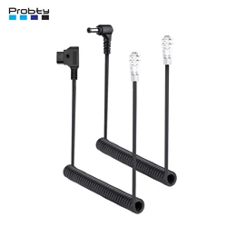 Probty DC5525/ D-Tap to 2-Pin BMPCC Power Cable with Compatible with Blackmagic Pocket Camera 4K/6K & V-mount Battery