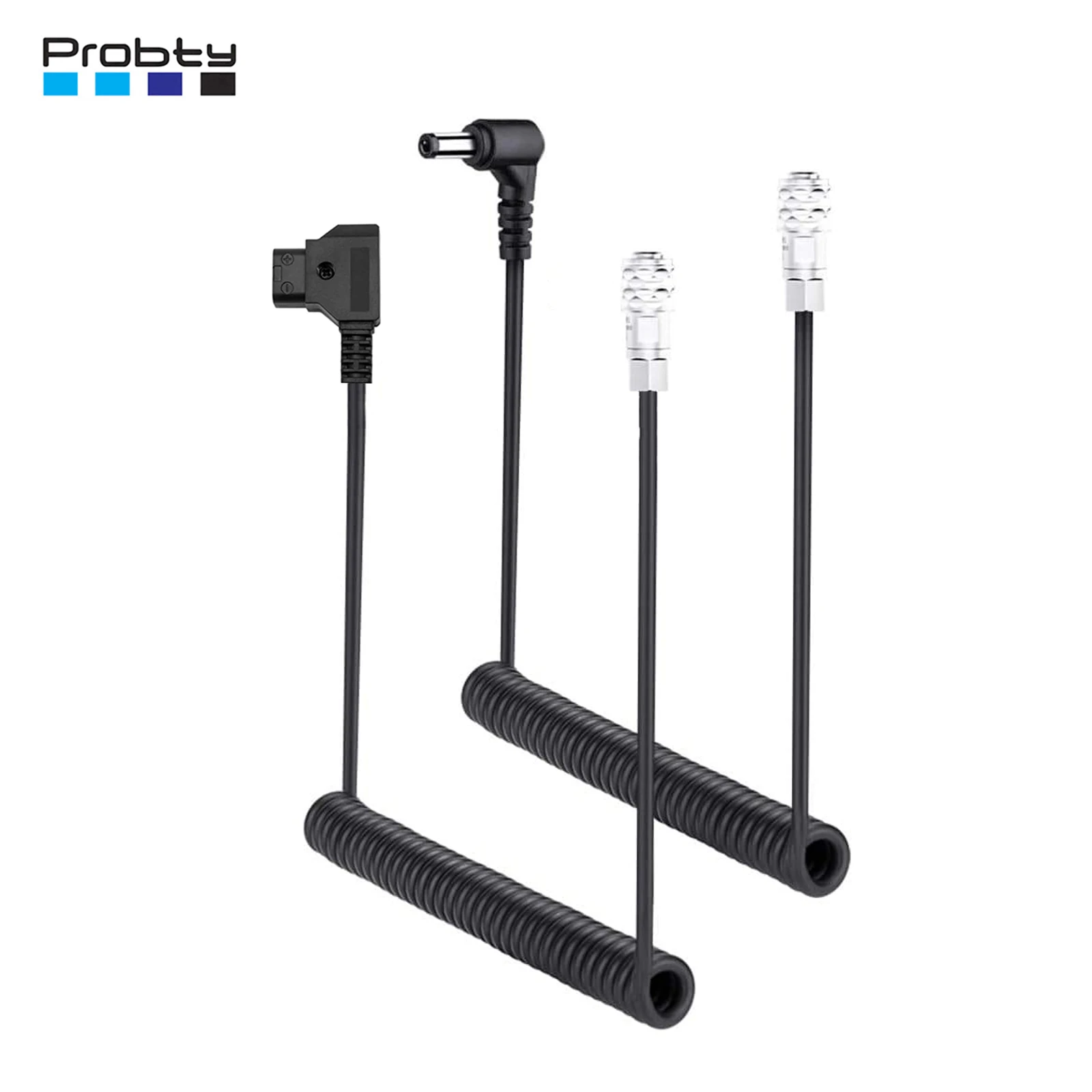 Probty DC5525/ D-Tap do 2-pinowego kabla zasilającego BMPCC kompatybilnego z Blackmagic Pocket Camera 4K/6K i akumulatorem V-mount
