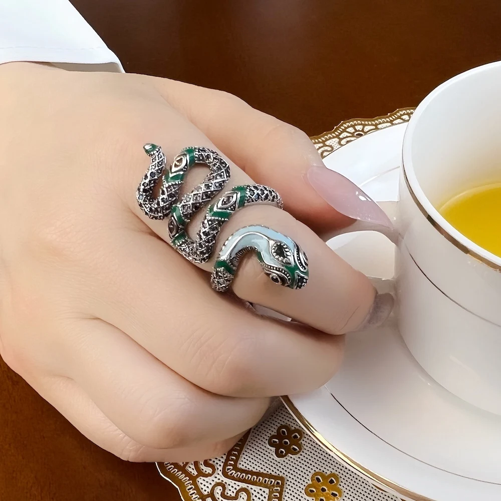 Blue Snake Ring Brand New Bohemia Fashion Jewelry For Women