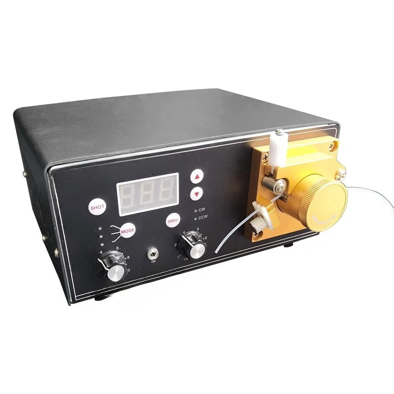 Small assembly line automatic instant drying glue, peristaltic dispensing machine, online, manual quick drying glue