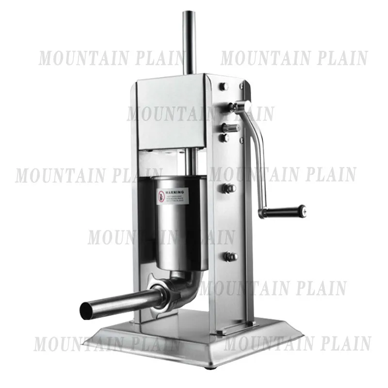 Electric 10L/15L Sausage Stuffer Stainless Steel Making Sausage Machine Commercial Grade with 4 Filling Funnel for Home