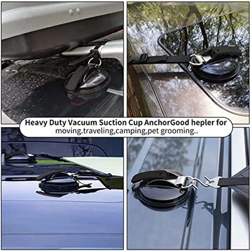 

【НОВИНКА】4 шт. сверхмощная присоска, якорь, вакуумная присоска с крючками для крепления автомобильных навесов, разглаживание на стекле/плитках