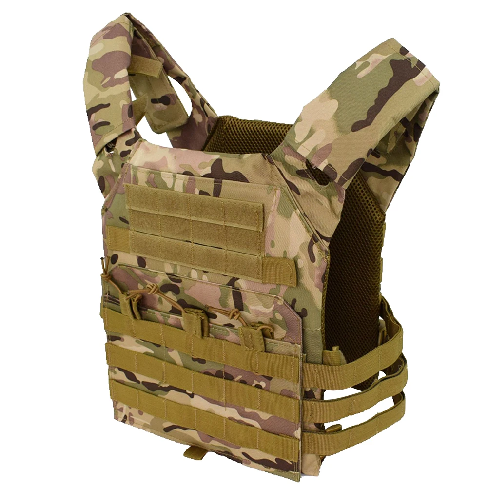 JPC Military Lightweight Molle Plate Carrier Tactical Vest Waterproof Outdoor CS Game Jungle Security Equipment Hunting Vest