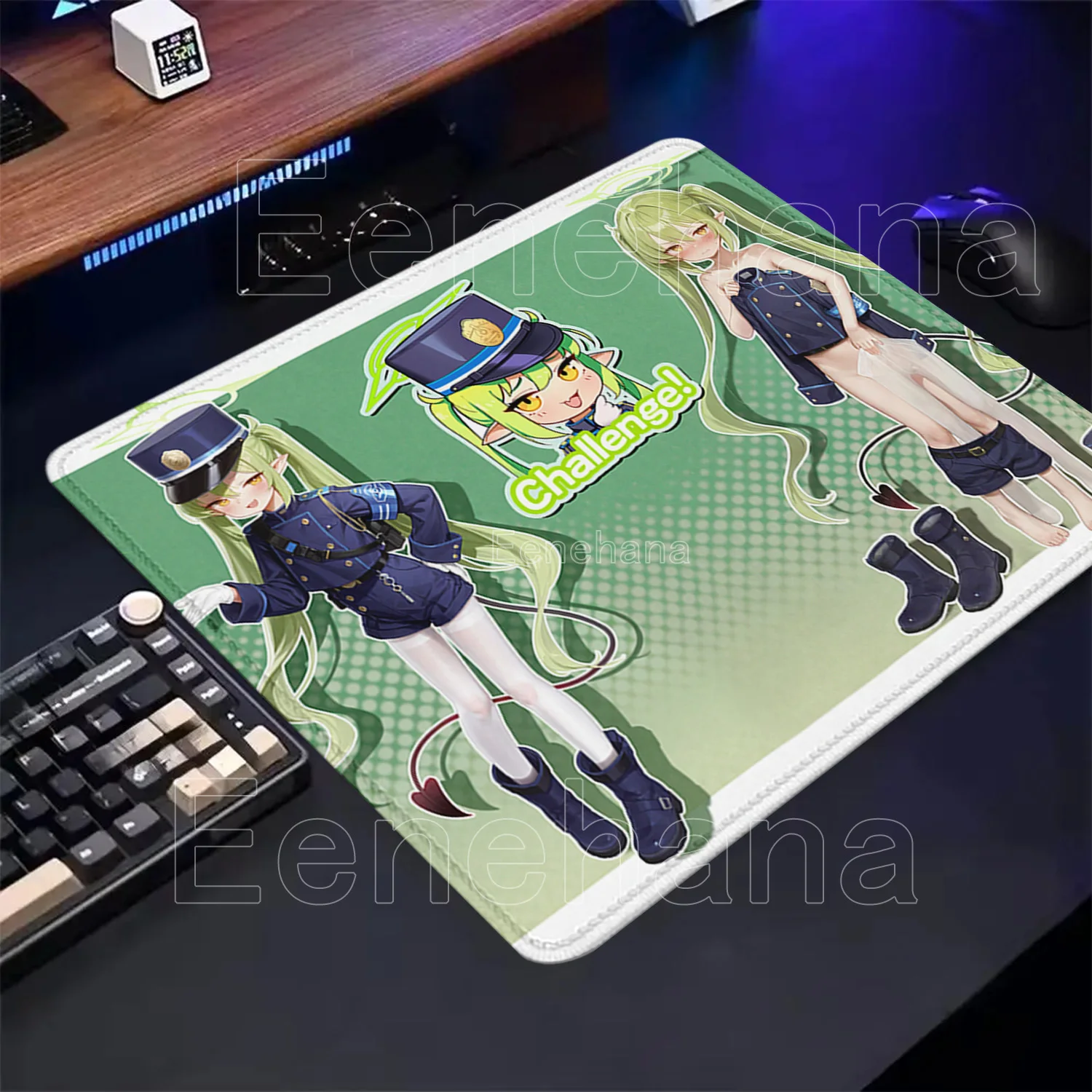 Mouse Pad Alice‌ Hikari Blue Archive PC Keyboard HD Printing Small Size Desk Mat Office Accessories Anime Girl Overlock Mousepad