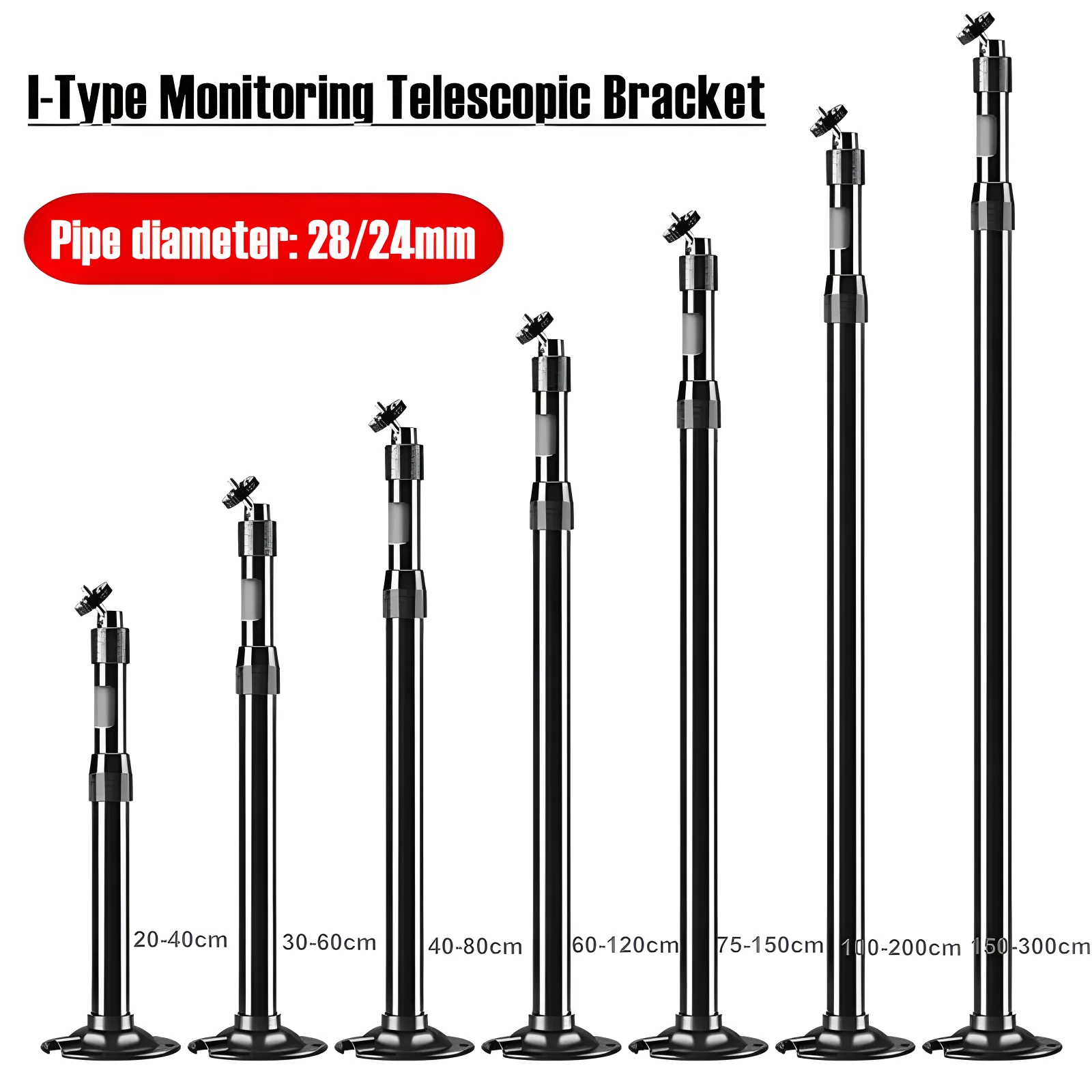 Supporto per proiettore, staffa universale per soffitto per proiettore Supporto da parete per sorveglianza di sicurezza Supporto per telecamera CCTV