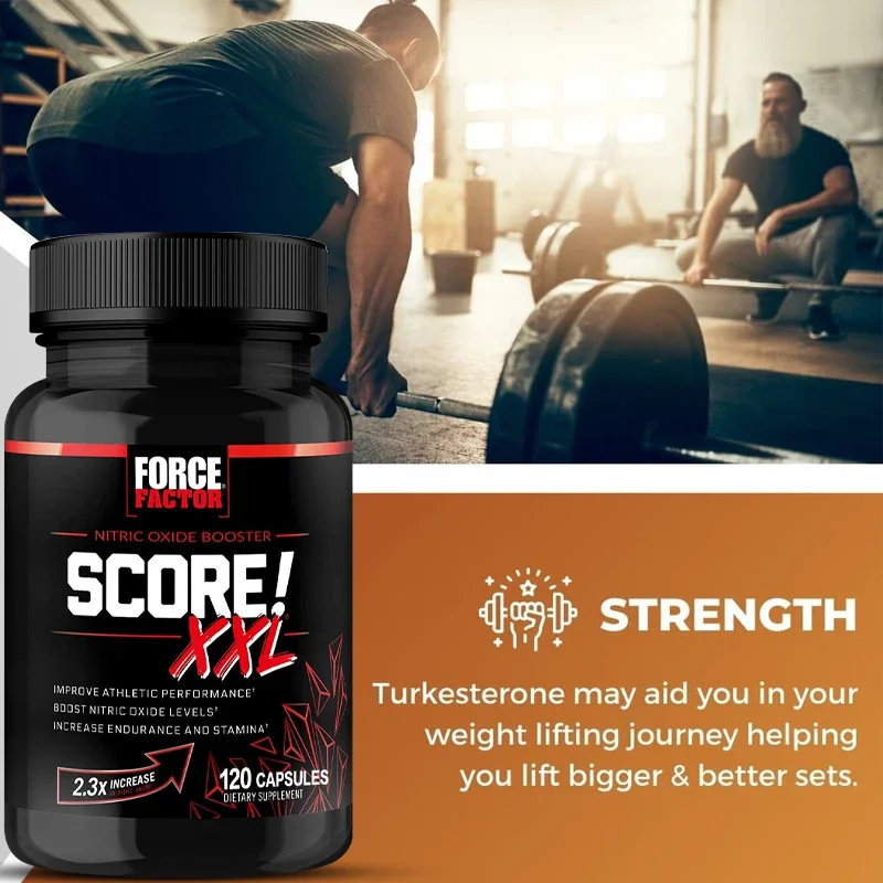 Force Factor Score XXL Nitric Oxide Supplement with L-Citrulline Maca and Tribulus To Help Build Muscle and Increase Endurance