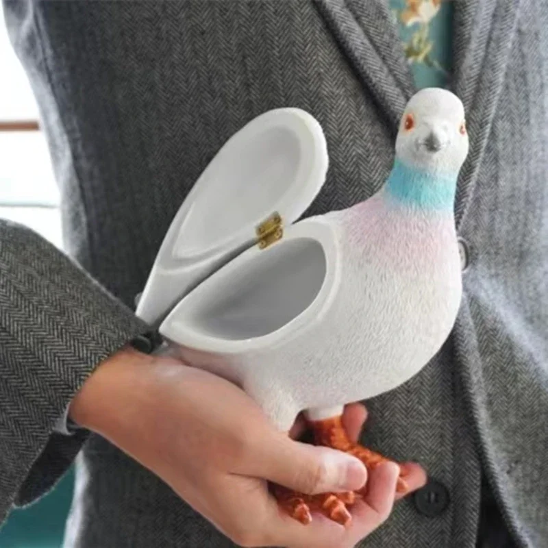 

Fashion Pigeon Handbags animal Resin Craft Desktop Accessories Birthday and Valentine's Day gift