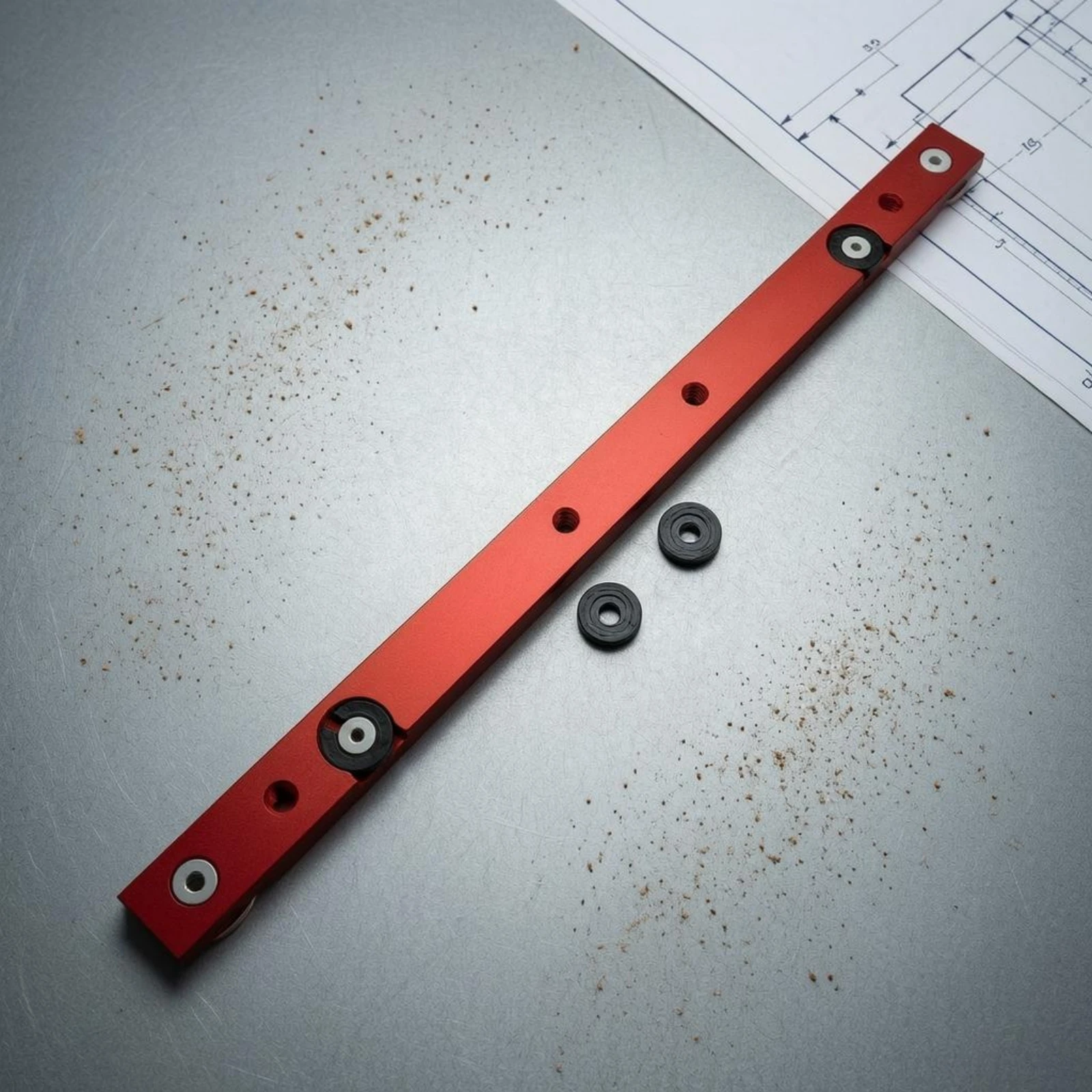 T-Slot Sliding Strip Black Inserts Shop Accessory