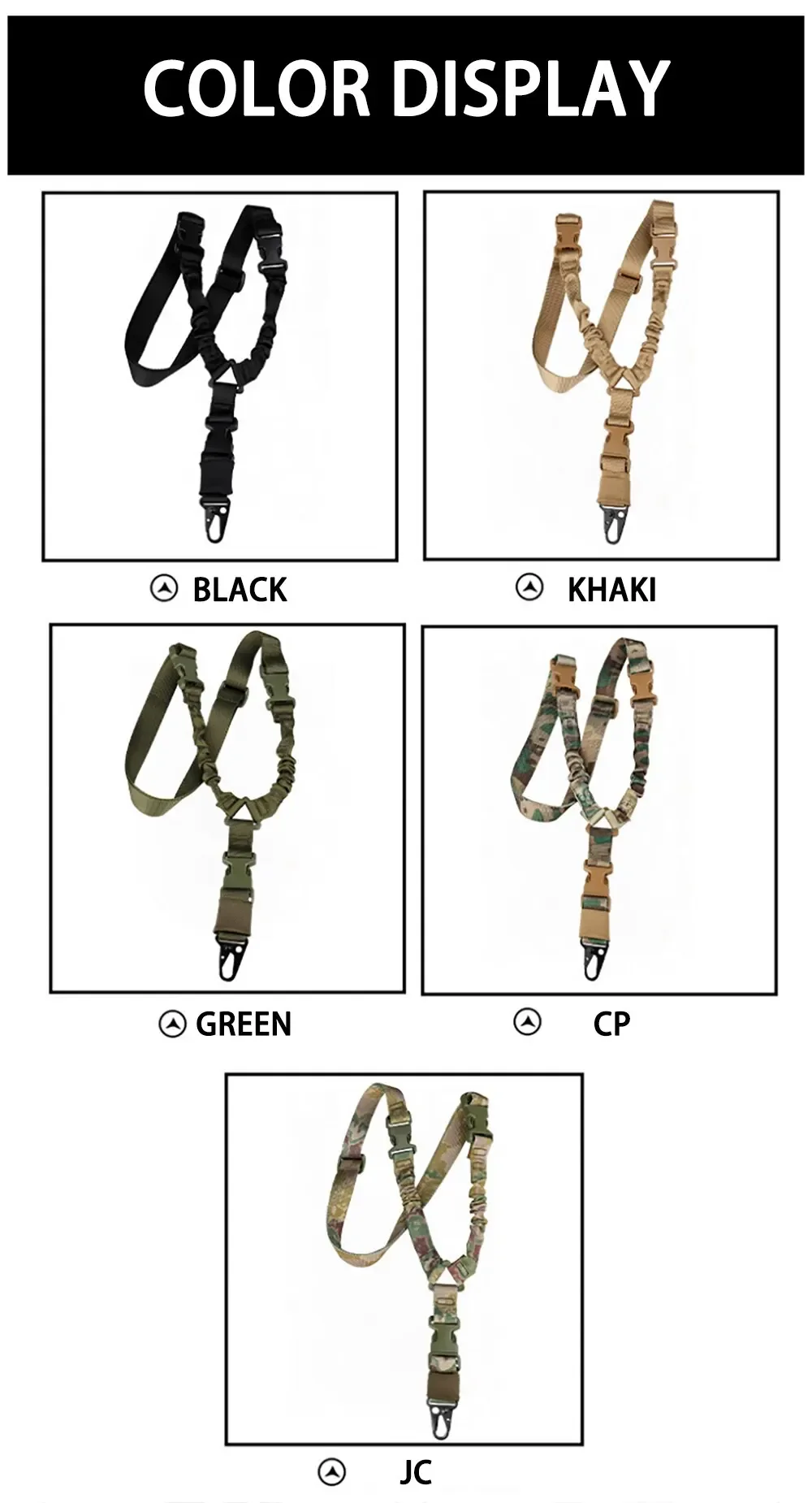 1G1pc Outdoor Einpunkt-Taktisches Geschirr CS Taktisches Waffen-Seil Diagonales Sicherheitsseil Taktischer Tarngürtel für Männer und Frauen – Detail 6
