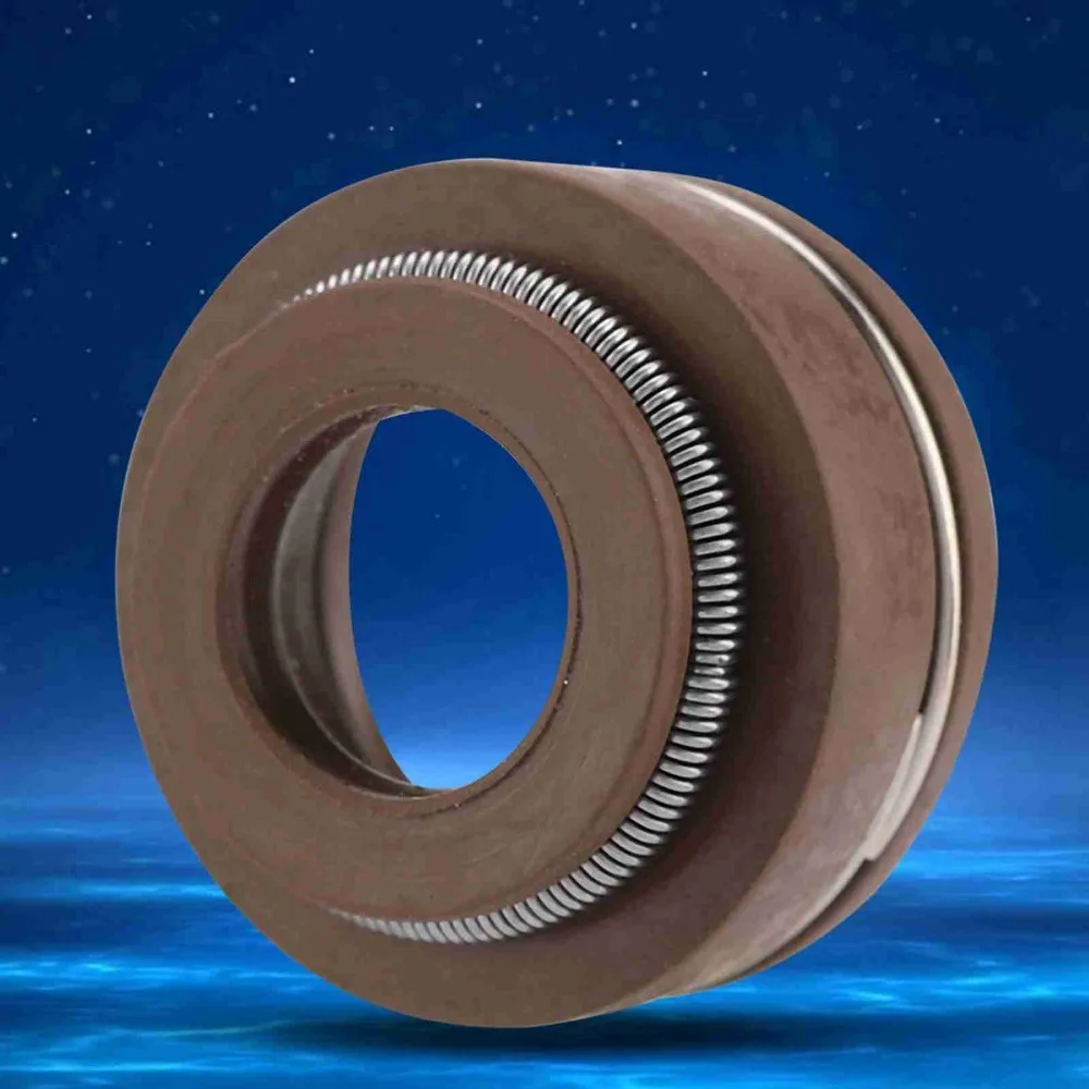 10PCS Brown Valve Stems Seals Kit Rubber Compact Replacement Valve Seals for GX390 GX340 GX270 GX240 13HP 11HP 9HP 8HP Engine