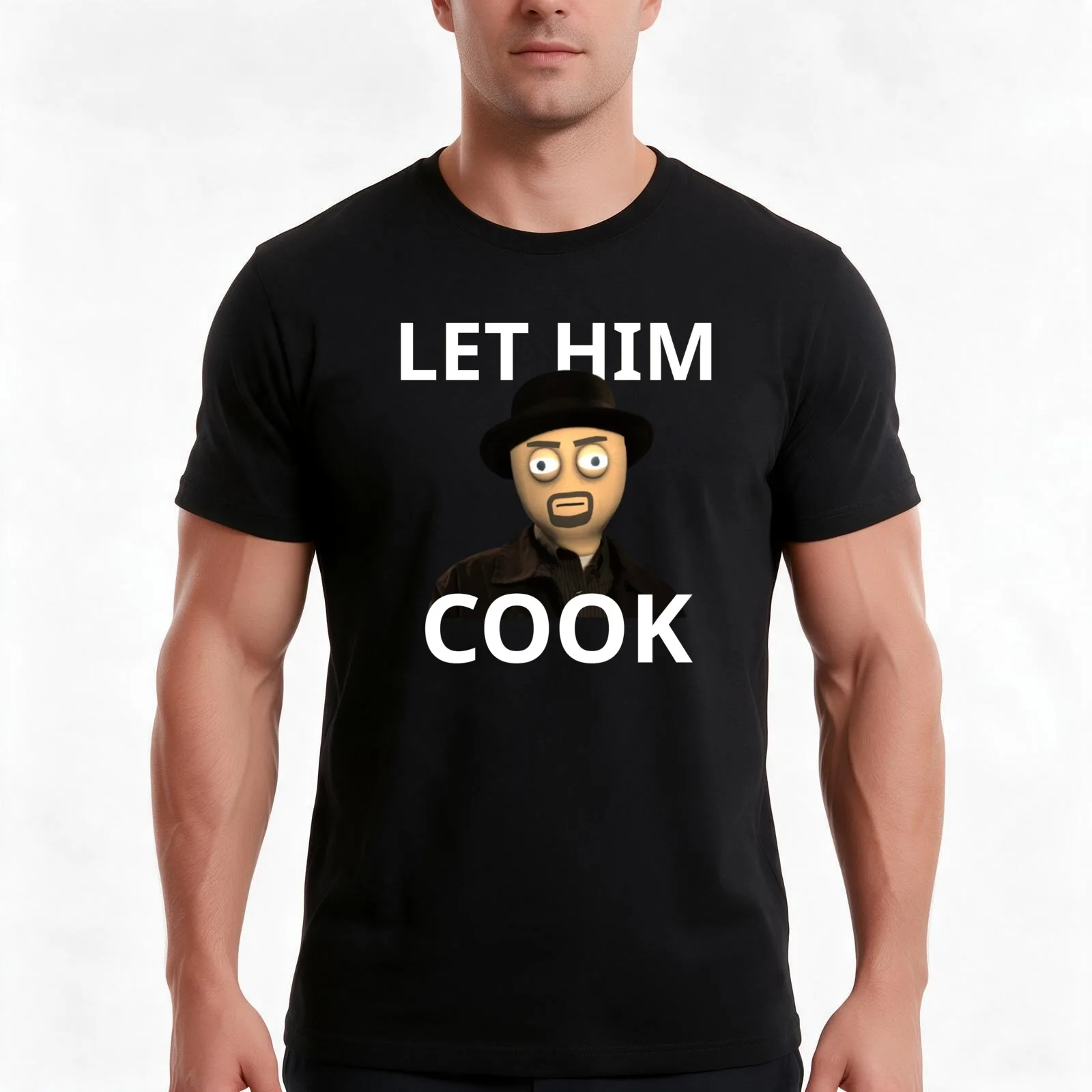 Schedule 1 - Let Him Cook T-Shirt, Summer Casual Cotton Tee, Oversized Streetwear Tops, Vintage Graphic Print, Unisex Men Women