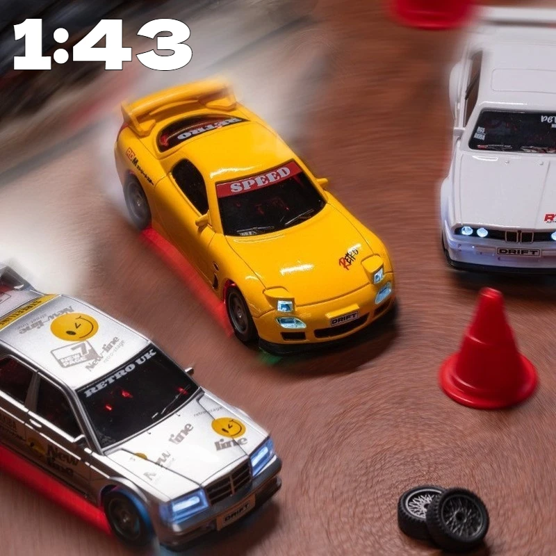 

Радиоуправляемая дрифт-машина Wen Nanfeng 1:43, полноприводная, в масштабе 1:43, с гироскопом, настольная мини-машинка для гонок, для детей и любителей