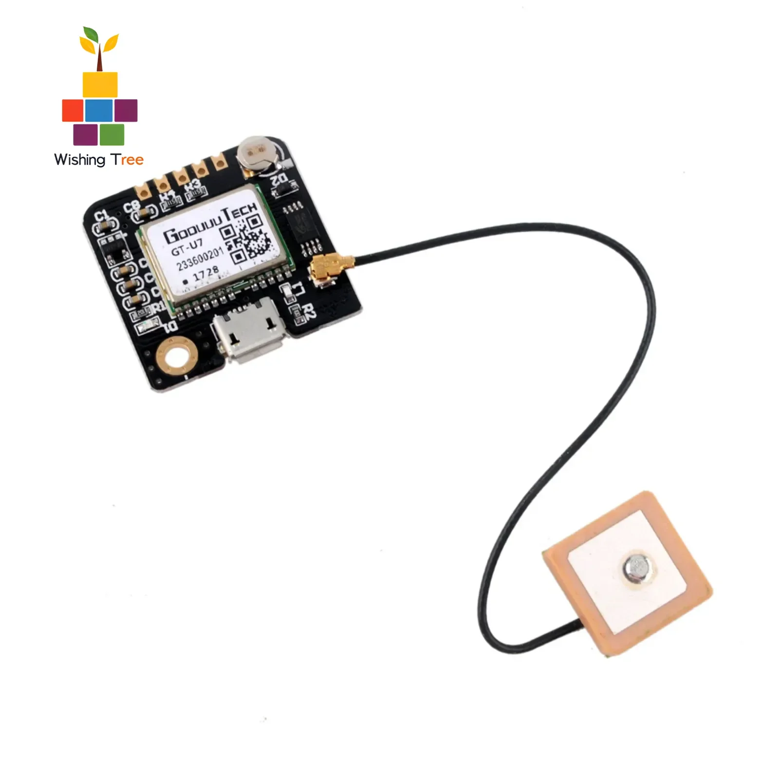 GT-U7 High Sensitivity GPS Module with USB Interface, Compatible with -6M for Arduino/STM32 Navigation Systems