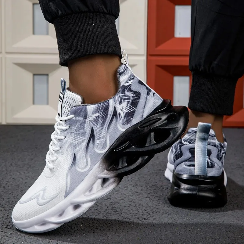 Damenschuhe für Herren und Damen, Laufsportschuhe, leichtes Mesh, atmungsaktiv, bequem, flach, weich, Tennisschuhe für Herren und Damen – Detail 12