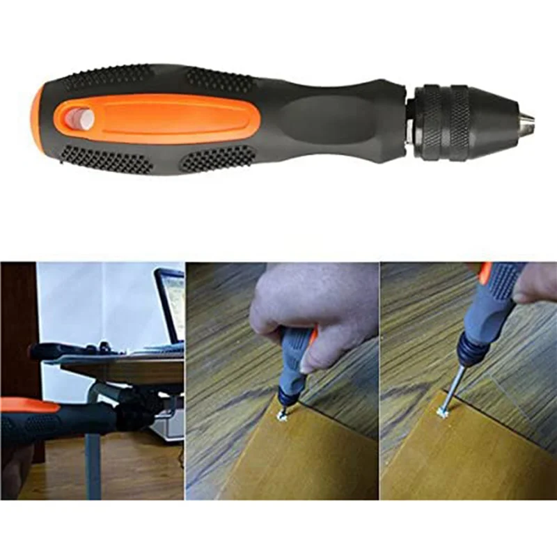 

2X 0.5-8Mm Mini Hand Drill With Keyless Chuck Pin Vise Model Hand Drill