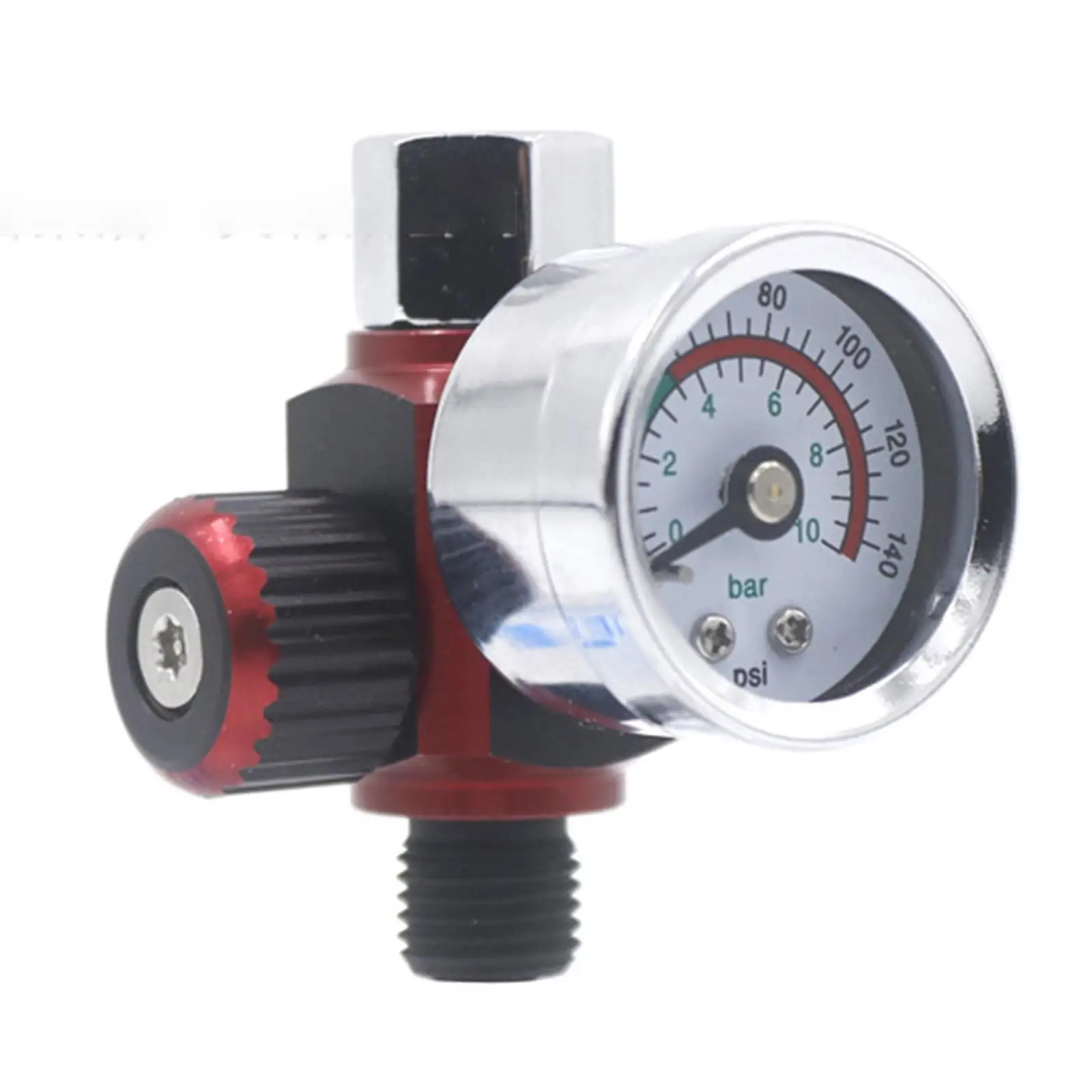 Paint Spray Air Pressure Regulator Accessories G1/4 Thread 0 to 140 PSI