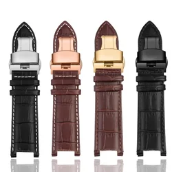 Watch Strap Accessories For Versace Bracelet  VER large dial VERSACE men'sVBR 8545 Genuine Leather Watchband 24mm