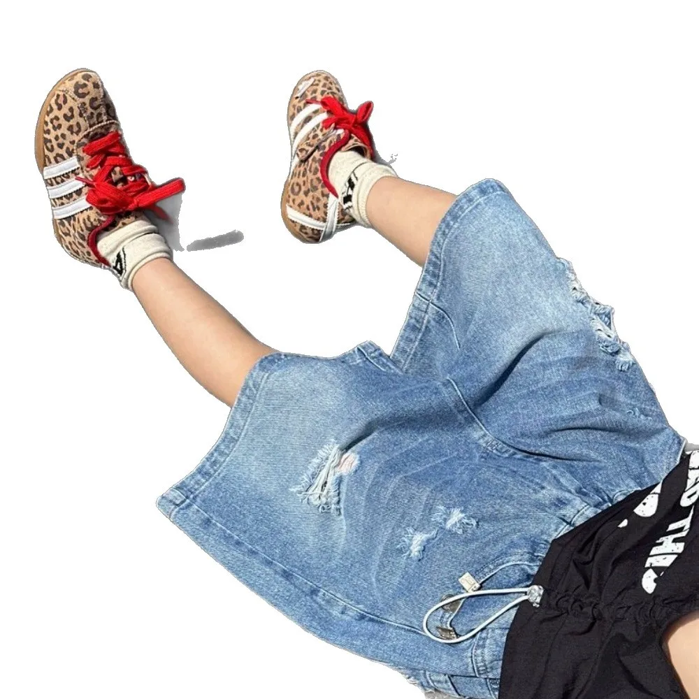 Children Clothes Fashionable Denim Shorts 2026 Summer New Boysw Denim Ripped Shorts Soft and Versatile Kids Casual Shorts