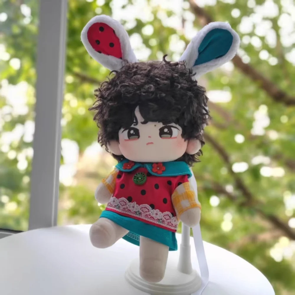 Wang yibo ídolo estrela melancia terno para 20cm boneca brinquedo roupas vestir-se cosplay original mdzs g