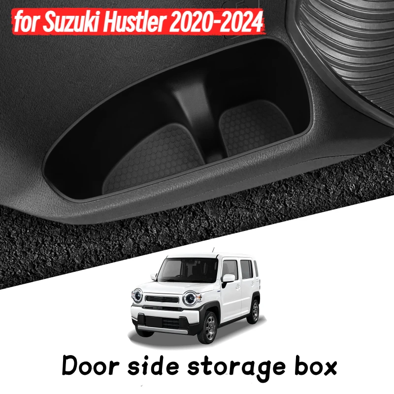 

for Suzuki Hustler 2020-2024 Front Door Handle Side Storage Box Gate Slot Tray Organizer Tidying TPE Interior Accessory Suzuki
