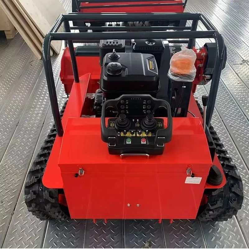 Heavy Duty Tracked Remote Control Flail Mower Hydraulic Crawler Slashing Lawn Cutter for Agriculture