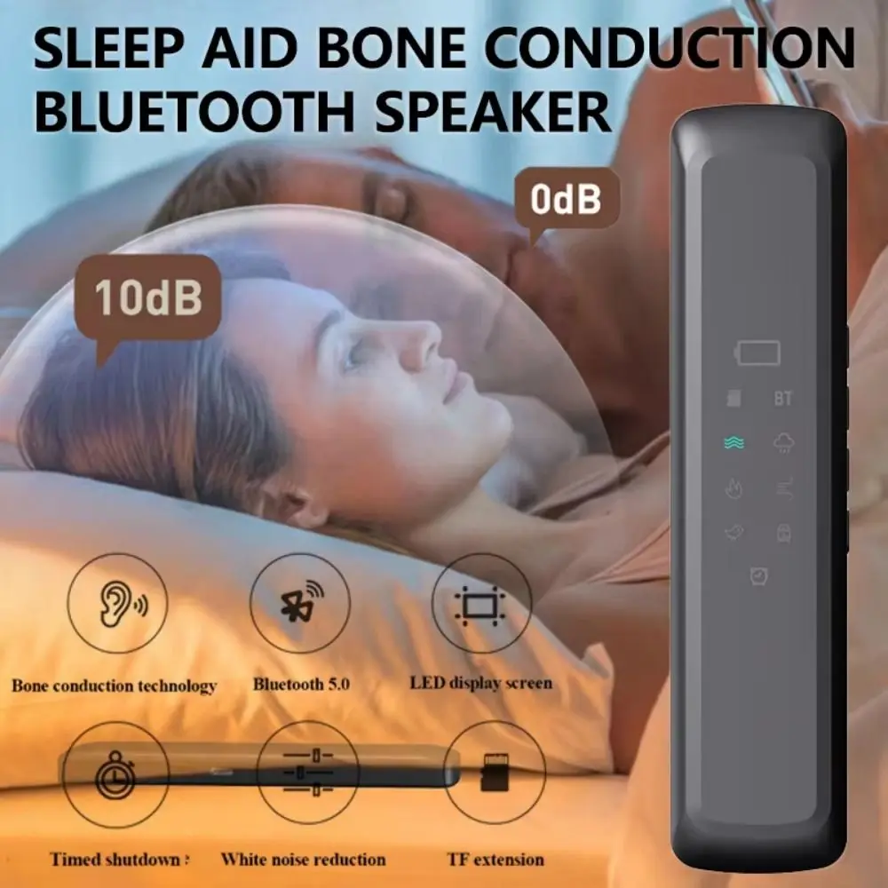 

Sleep Aid White Noise Bluetooth Speaker Support TF Card Improve Sleep Wireless Stereo Sleep Sound Box LED Display Timing off